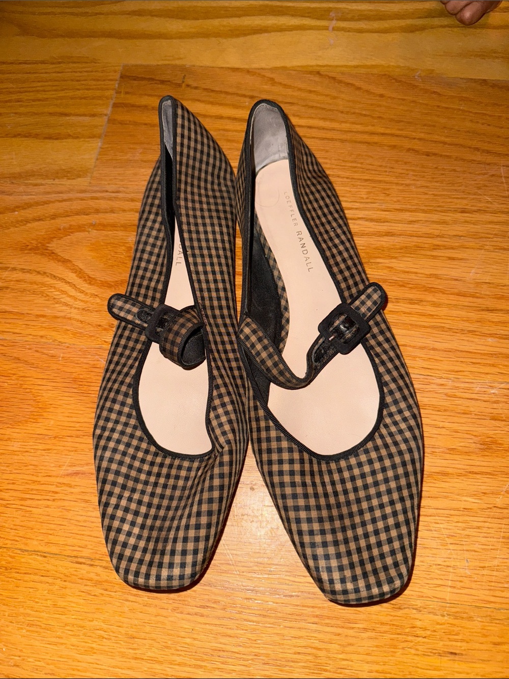 Loeffler Randall Ginger Brown Moiré Mary Jane